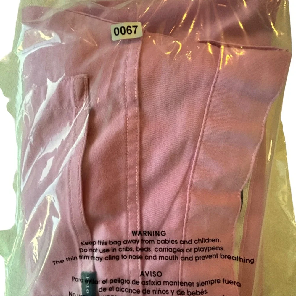 Polo Golf Ralph Lauren Mens Pink Cotton Twill Stretch Tailored Fit Pants 33x32